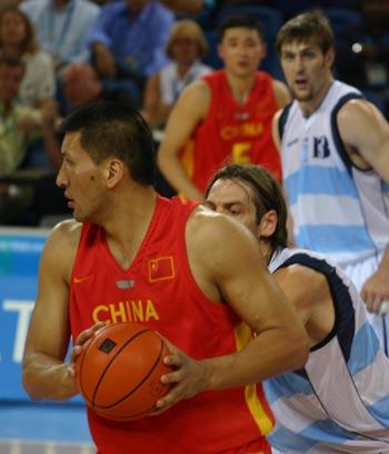 中国男篮vs阿根廷2008