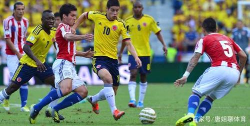 巴拉圭vs哥伦比亚1比1