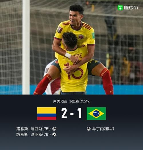 巴西vs哥伦比亚结果
