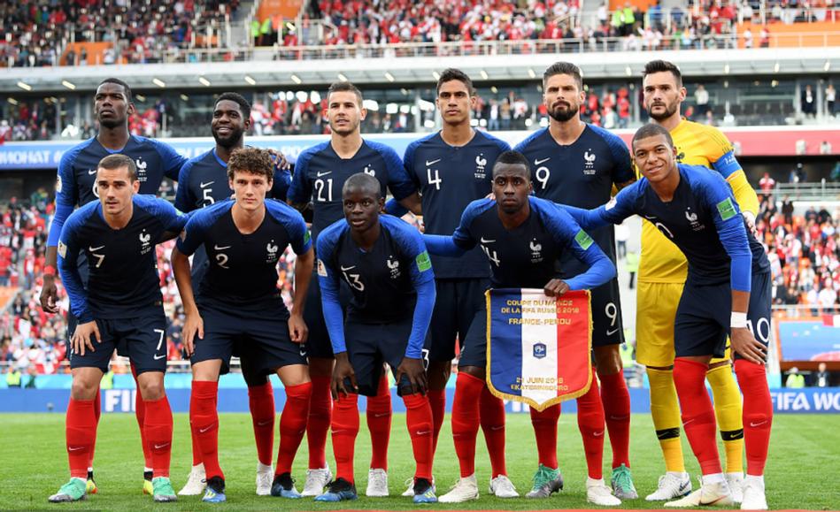 法国足球队世界排名