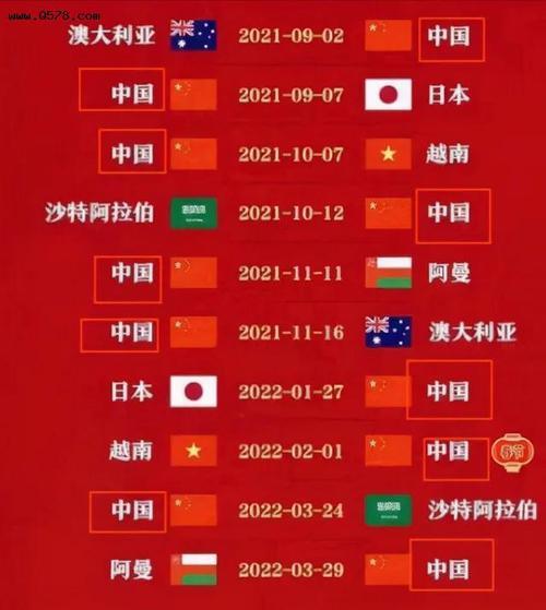中国足球队赛程的相关图片